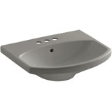 Cimarron® Vitreous China 23" Pedestal Bathroom Sink with Overflow
