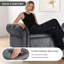 133cm Wide Velvet Standard Ottoman-457455985