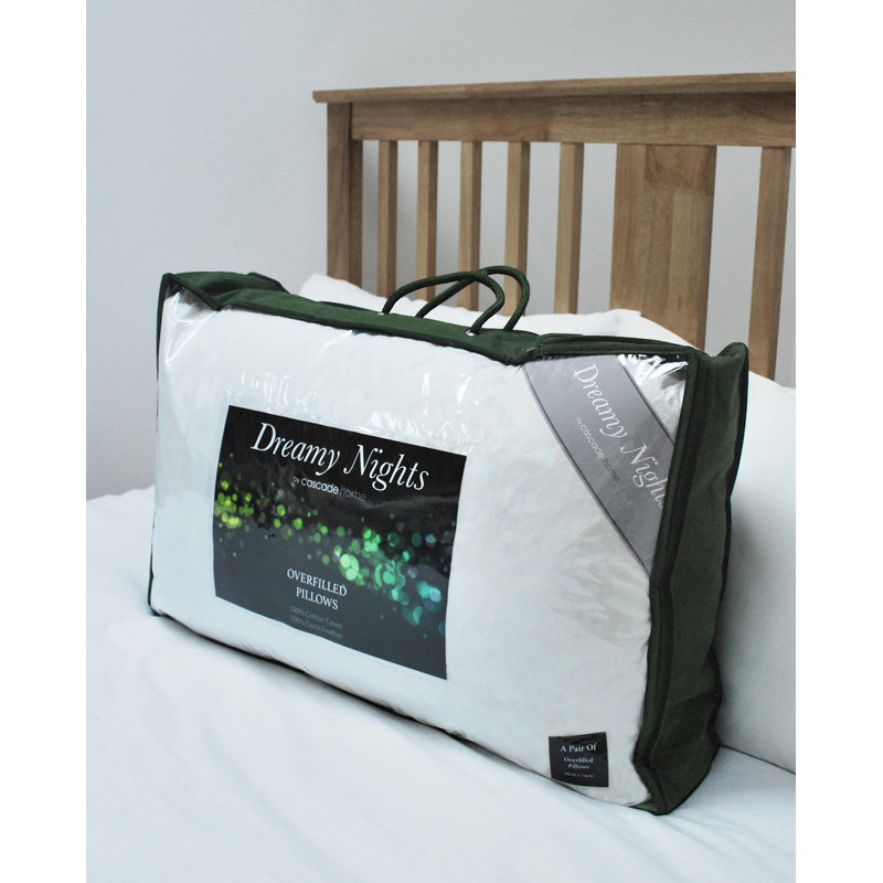 Duck Feather Plush Support Pillow