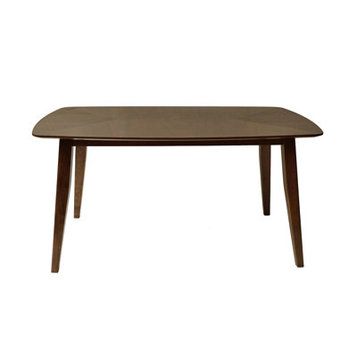 Table de salle à manger en noyer de 60,08 po de largeur avec P 35,54 po et H 30,54 po