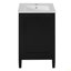 Meuble-lavabo de 20 po avec lavabo en céramique, porte à fermeture douce, tablette réglable en forme de U, support de rangement pour porte, armoire autoportante moderne pour les petites salles de bain-117193773
