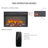 26"Electric Fireplace Insert