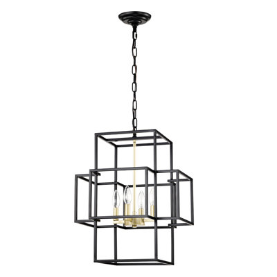 Luminaire suspendu en métal doré et noir mat, plafonnier de style rétro pour couloir, vestibule, entrée, hauteur réglable 4 - doré, chambre à coucher de style américain, escalier,