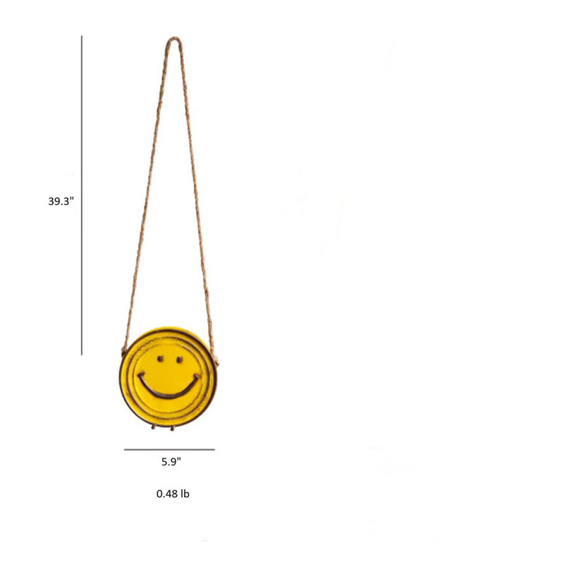 Jardinière suspendue Happy Face, Rose