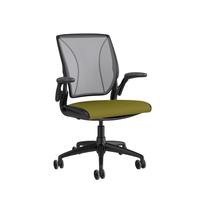 Diffrient World Wool Task Chair, Black, Catena/Caraway, Corde/Black