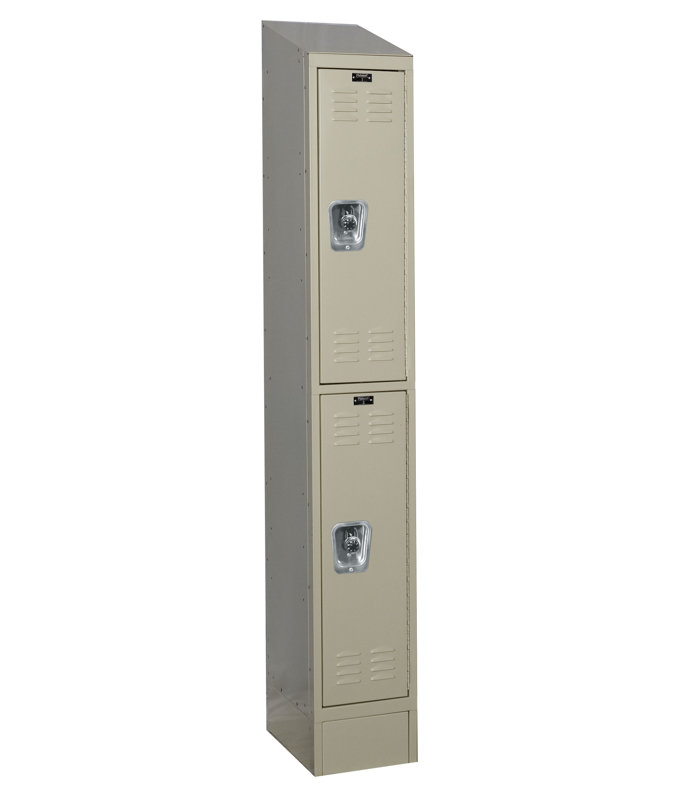 Casier large 2 niveaux 1 ReadyBuilt II, L 12 po x P 15 po x H 83 po, Brun clair