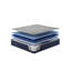 Matelas double en mousse de refroidissement double en bleu marine, unité à ressorts enveloppés individuellement pour 25% plus de soutien central, circulation de l'air, matelas 54 de large Gen Ii, technologie avec changement de phase, milieu merveilleux-535151108