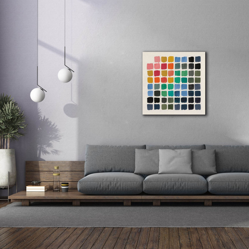  «Retro Color Graph» par Wild Apple Portfolio, art mural sur toile, 37 po x 37 po