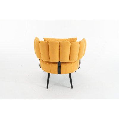 Mid Century Modern Accent Chair,Upholstered Fabric Armchair for Living Room,Bedroom,Office