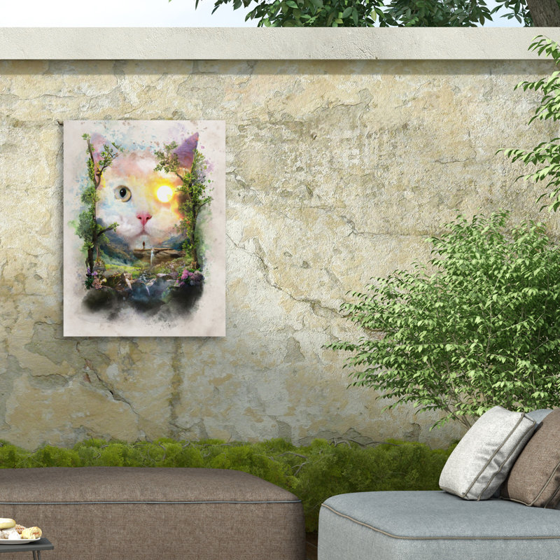 Toile pour l'extérieur Barrett Biggers Day Cat, H 24 po x l 32 po