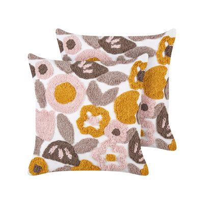 Conejara Floral Square Cushion