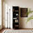 67'' Modern Tall Bookcase With Dual Cabinets, Glass Shelves & 3-Color LED Light Strips