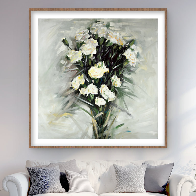 Lisianthus - Bouquet blanc, H 48 po x l 48 po
