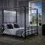 XR Living Fern Four Poster Bed With White Soft Glow LED Lights-112456206-108894413