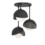 Brooklyn 3 - Light Double Shade Semi Flush Mount