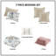 Ensembles de literie en seersucker tendance, édredon en polyester de style maison de campagne, élégance pour la maison