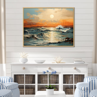 Pierz - plage et océan, reproduction d'art sur toile