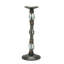 Pompeii Glass and Iron Candlestick
