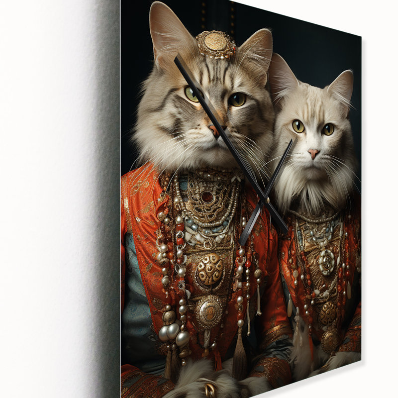 Gracieuse horloge murale Cat, Petit