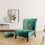 Fauteuil de chambre de 21 po de largeur