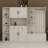 Multifunctional Left-Right Combination Hall Cabinet (Can Be Used Separately) With Storage And 4 Hooks, Storage Cabinet/ Hall Tree 2 In 1 For Living Room, Kitchen And Hallway-1986219210