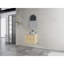 Meuble-lavabo mural 24 po avec lavabo d'art en céramique et 1 porte à fermeture en douceur, contreplaqué