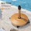 Base de parasol 40 lb avec roulettes, teck-63399447