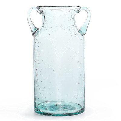 Grand vase à fleurs en verre 11 "