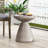 Sayle Round Magnesium Oxide Outdoor Side Table-1850165734