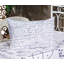 Drap-housse et coussin décoratif modernes Ambesonne, mauve foncé et blanc-106793365