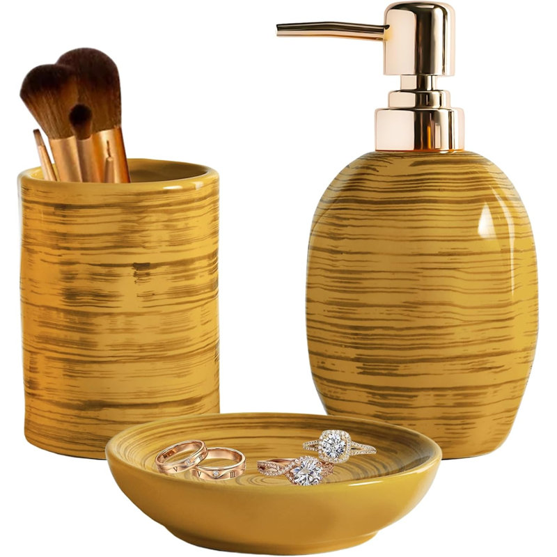 3-piece marble bathtub set
