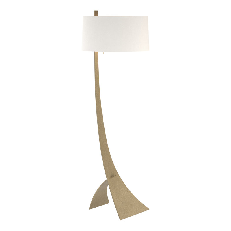 Stasis 58.5" Novelty Floor Lamp, Soft Gold, Natural Anna