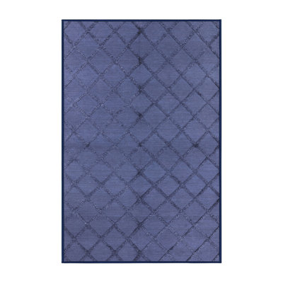 Tapis oriental bleu marine Lukasik