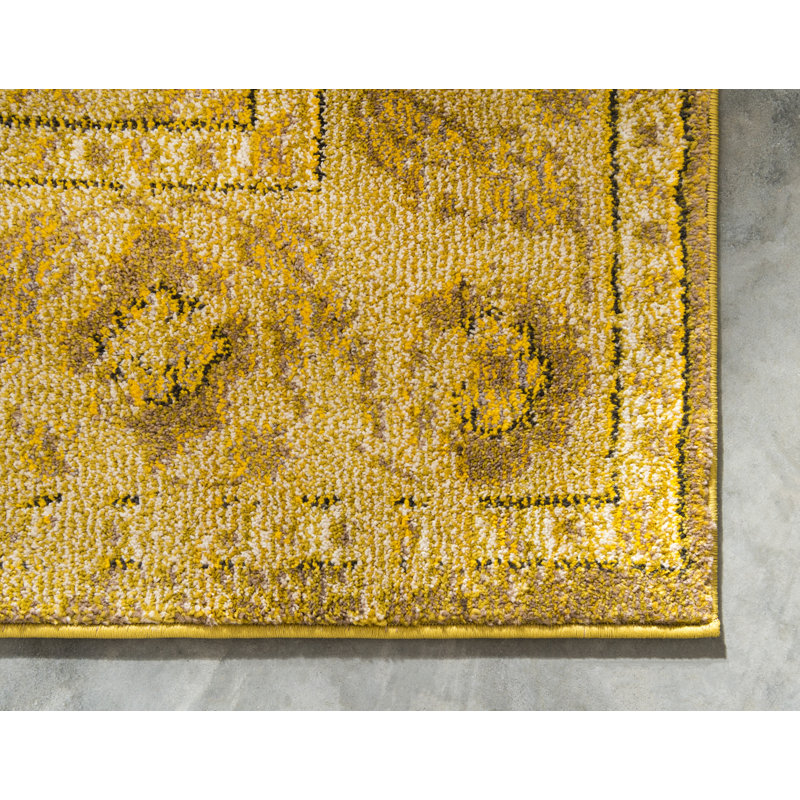 Eddins Washable Oriental Indoor Rug, Rectangle 10'6" x 16'5"
