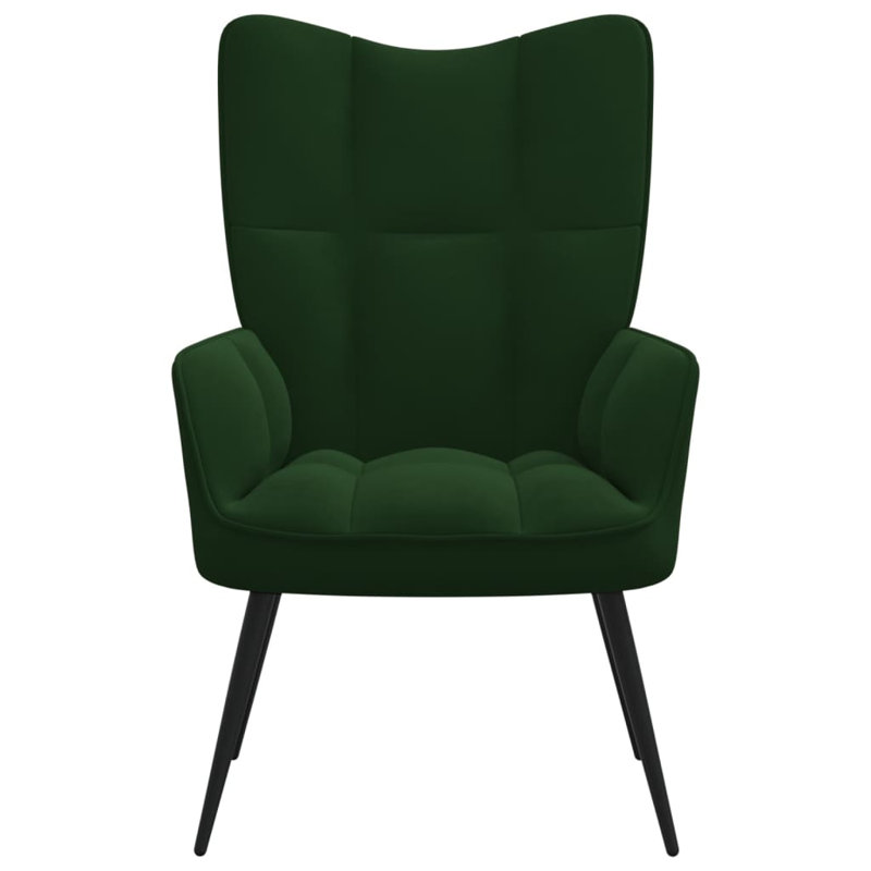 Fauteuil Horald, Polyester vert foncé