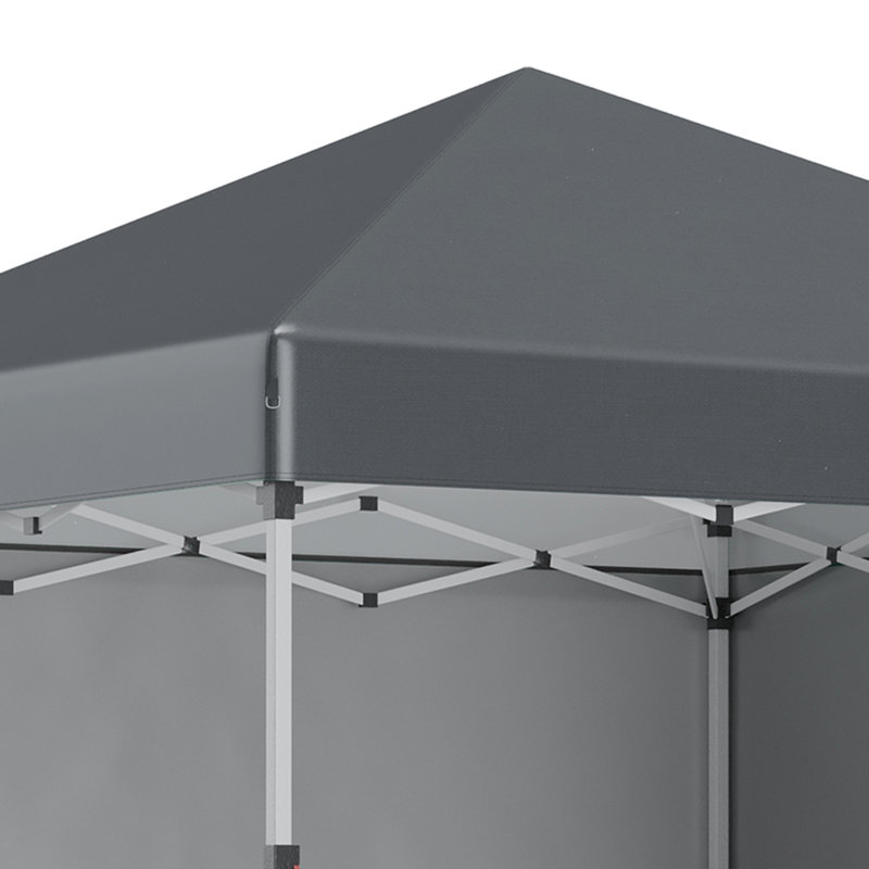 Theroux 2.90m x 2.90m Steel Pop-Up Gazebo, Grey