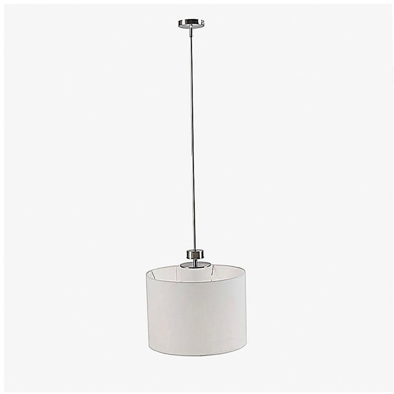 Lustre en métal avec abat-jour tambour Pacific