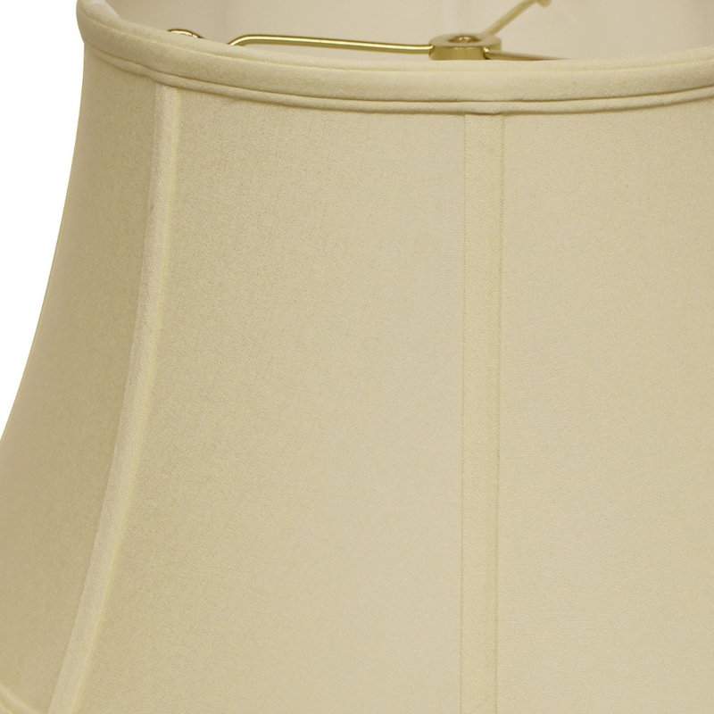 Abat-jour tambour sans culot, Ivoire ivoire, 9" H x 15" W x 15" D