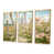 Toile avec cadre flottant or