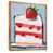 Toile avec cadre flottant or