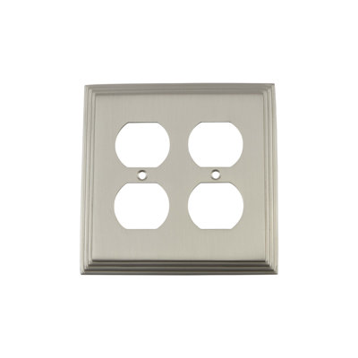 Deco 2-Gang Duplex Outlet Wall Plate
