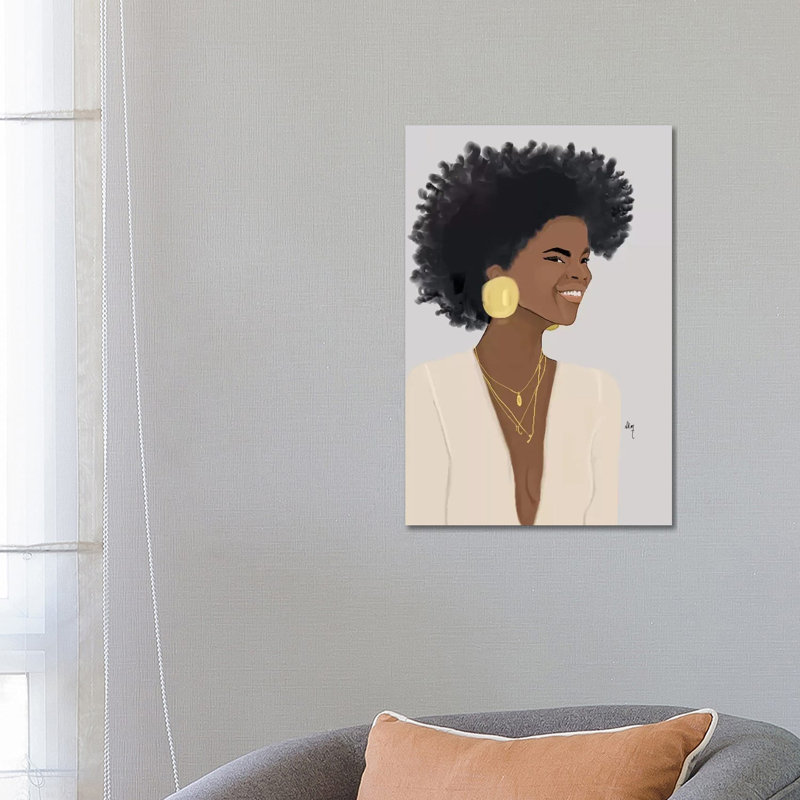 Big Smiley by Nicholle Kobi - Print on Canvas, Wrapped Canvas, 66.04 cm H x 45.72 cm W x 1.91 cm D