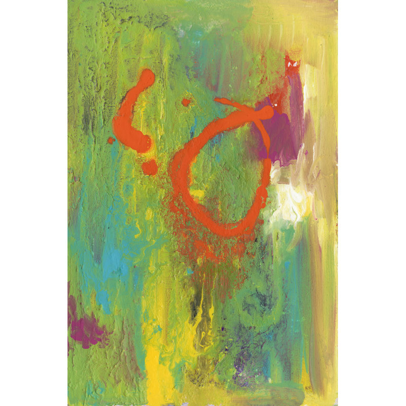 Orange Graffiti IV by Joyce Combs - Wrapped Canvas Art Prints, 46cm H x 30cm W x 3.8cm D