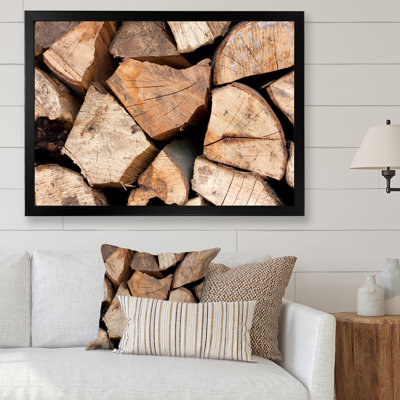Stack Of Firewood - Traditional Print
