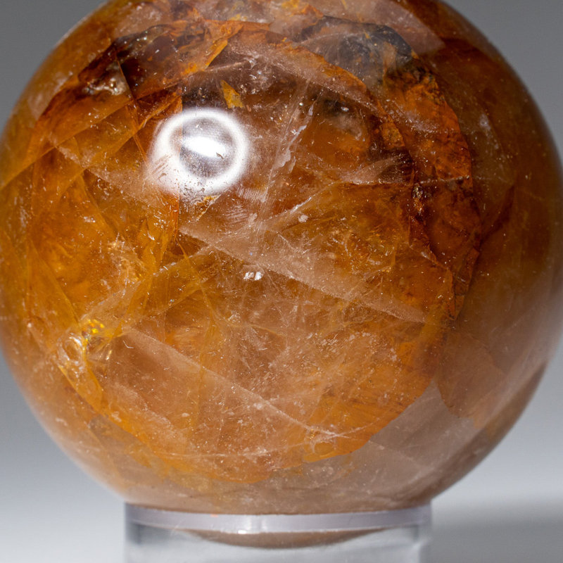 Genuine Polished Lemon Quartz (2") Sphere from Madagascar
