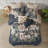 8 Piece Cotton Comforter Set Navy Queen-119181225