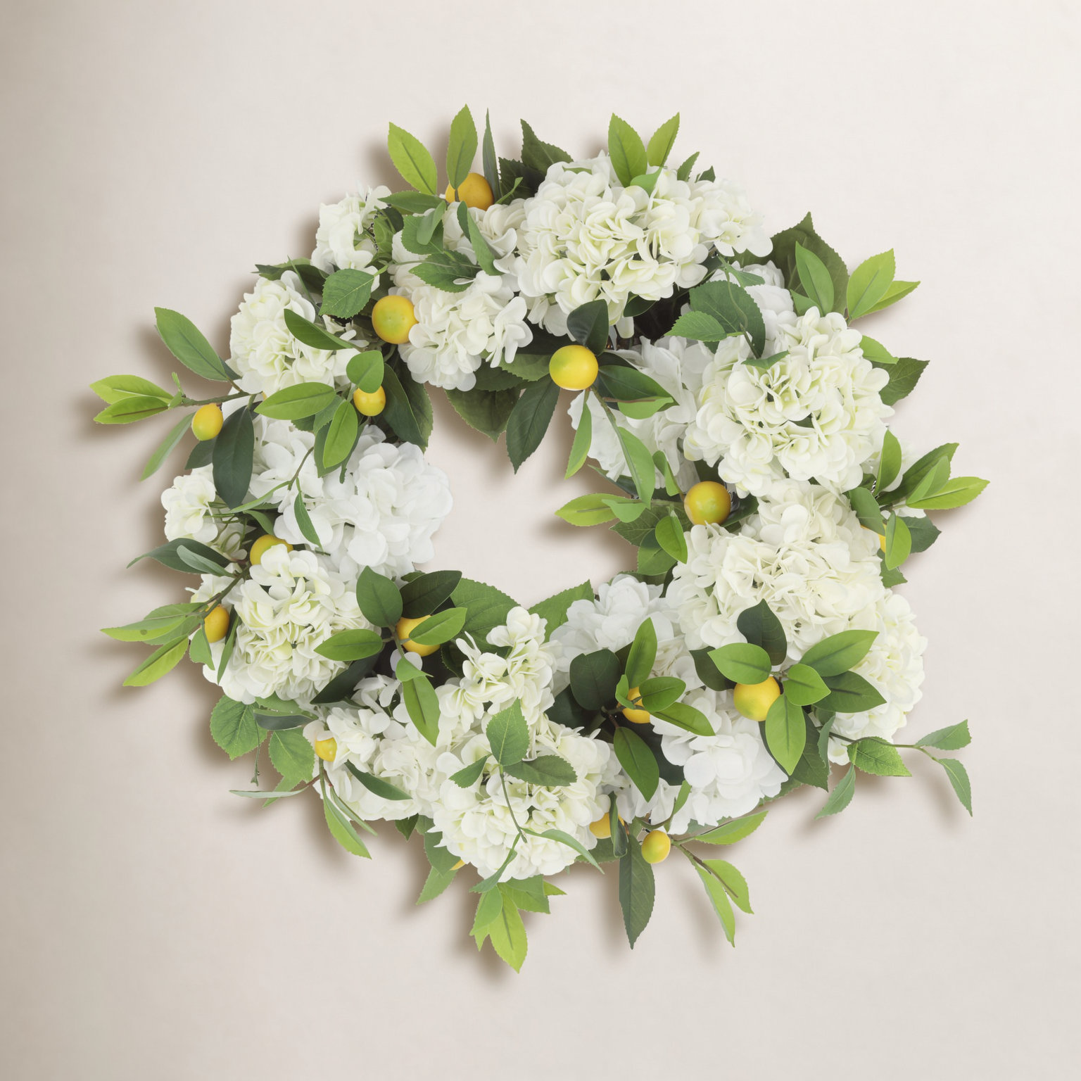 Addison 22" Lemon Floral Wreath
