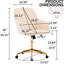 Fauteuil ergonomique Ty pour la maison - Velours kaki, siège réglable, confort optimal pour les longues heures d'assise dans la chambre ou le bureau. Tissu en velours.