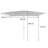 Campagna 295cm X 192cm Rectangular Beach Parasol