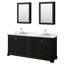 Ensemble de meuble-lavabo double 72 "avec miroir Deborah-40064462-61121000